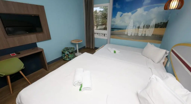 Двухместный семейный номер Standard Golden Tulip Guarujá - Antigo Delphin Surf Hotel