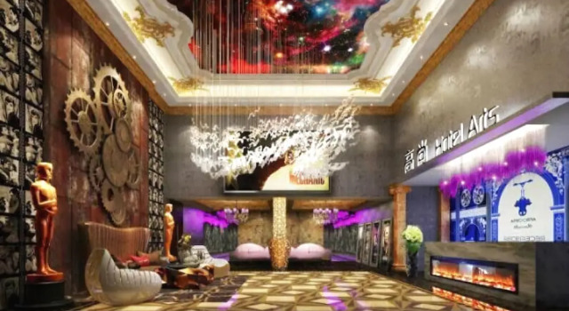 Weihai Gaoshang Movie Art Hotel, Prenota Hotel Hotel a Shandong con parcheggio, Parcheggio
