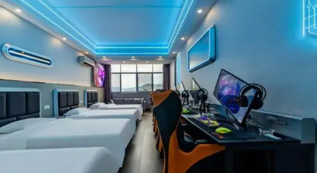 Кровать в общем номере Longnan Wina e-sports Hotel