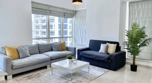 Spacious 1-bedroom Apartment in Dubai Marina, Забронировать Апартаменты/квартира Апартаменты Эмирата Дубая, рядом с Dubai Marina Yacht Club, Апартаменты/квартира