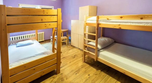 Кровать в общем номере Jopi Hostel Katowice Centrum