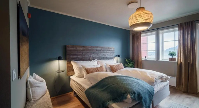 Семейный номер Standard с видом на море Hustadvika Guesthouse