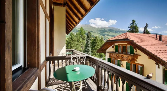 Двухместный номер Deluxe с балконом Hotel Villa Post