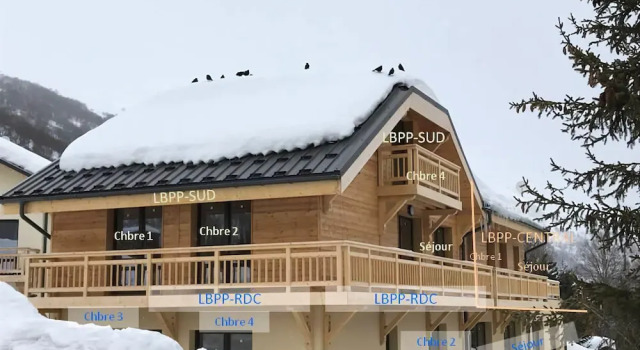 LES Balcons DE Pierre Pomme N°1 : 5 Pièces 8 à 10 Personnes / 5 Rooms 8 to 10 People
