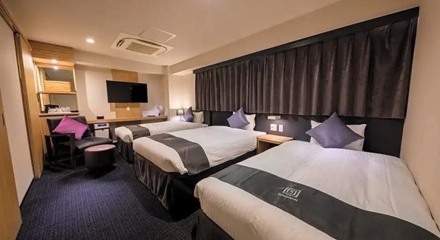 Трёхместный номер Standard MONday Apart Premium Kyoto Sta Kamogawa