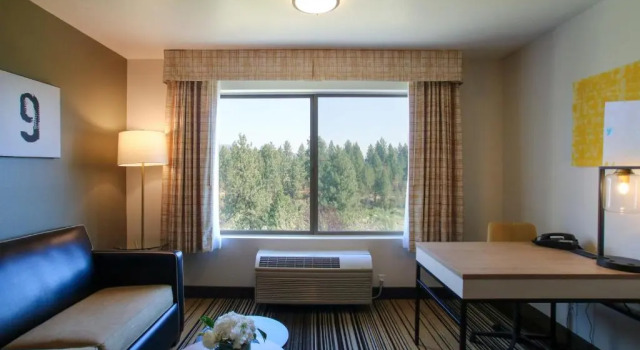 Двухместный люкс с видом на реку Oxford Suites Spokane Valley
