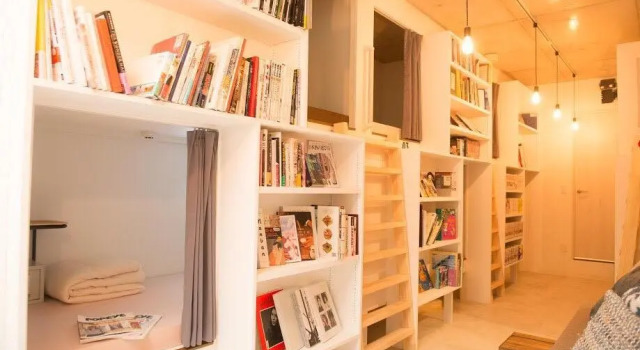 Кровать в общем номере Book Tea Bed AZABU-JUBAN