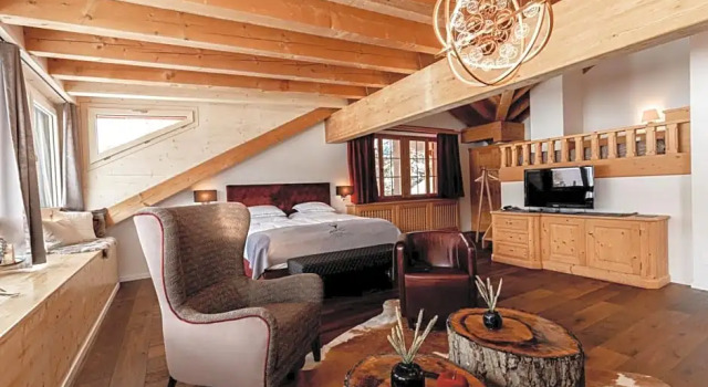 Люкс с видом на горы Hotel Waldhaus am See
