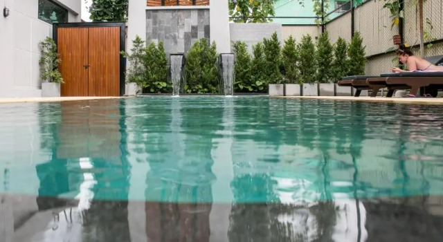 Кровать в общем номере Amenity Apartel Samui