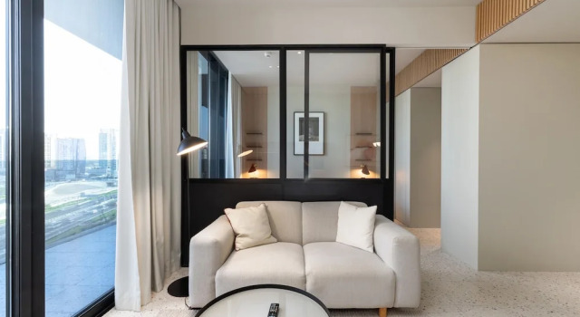 Modern Comfort 1BR w Burj Khalifa View, Забронировать Апартаменты/квартира Отели Эмирата Дубая с парковкой, рядом с Al Wajeha Al Maeyah Marine Transport Station, Парковка