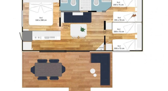 Estivo Premium Plus mobile homes on Camping Pra delle Torri, Забронировать Кемпинг Каорле Линьяно-Ривьера