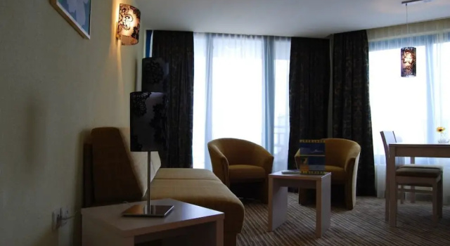 Двухместный номер Standard с балконом и с видом на море Hotel Slavuna