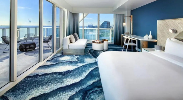 Двухместная студия Sensational с балконом и oceanfront W Fort Lauderdale