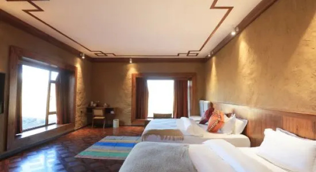 Двухместный семейный люкс Kangding Zandan·Lin Snow Mountain Pasture Homestay (Tagong Grassland)