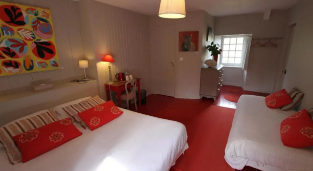 Трёхместный номер Standard с видом на сад La Haute Flourie - bed and breakfast -chambres dhôtes