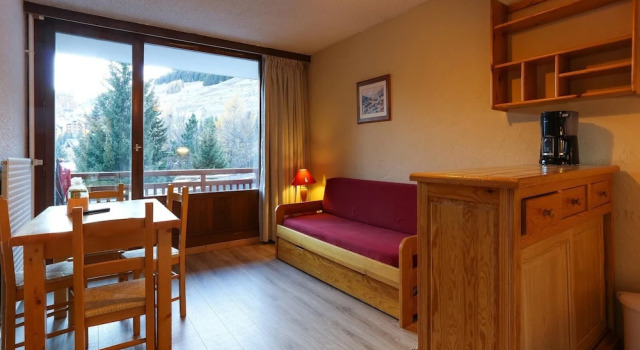 Studio With Direct Access to Slopes, Забронировать Апартаменты/квартира Мон-де-Ланс Oisans, рядом с Горнолыжный подъемник Виллаж 1800