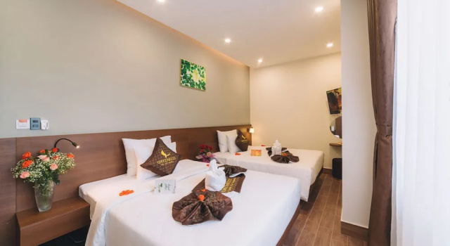 Четырёхместный номер Deluxe Green Eco Hotel Dalat