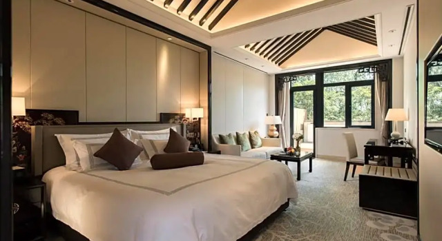 Номер Standard с видом на озеро Zhejiang Xizi Hotel