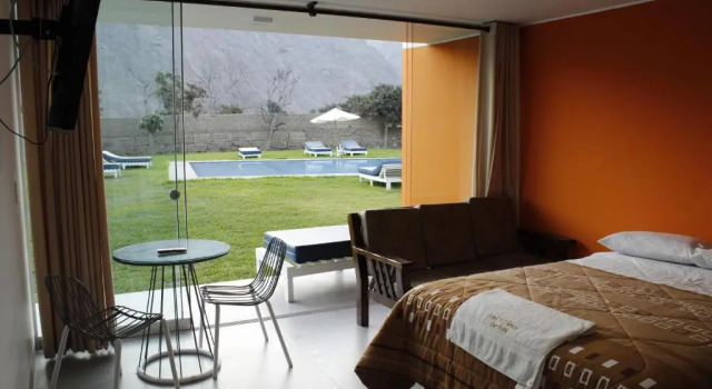 Номер Deluxe с балконом и с красивым видом из окна Hotel Vallehermoso Lunahuana