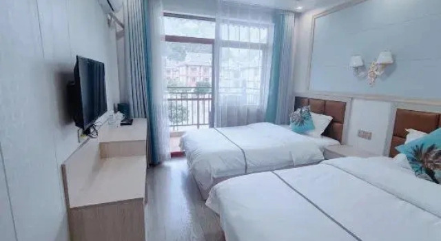 Suite 1 camera da letto con vista sulle montagne Hongtai Inn