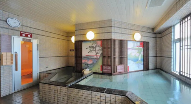 Кровать в общем номере Dormy Inn Express Meguro Aobadai Hot Spring