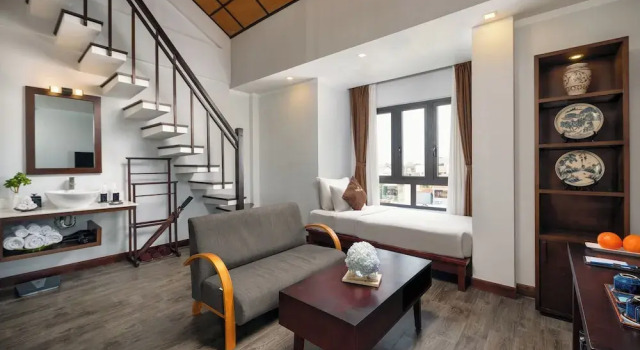 Семейный номер Standard Дуплекс с видом на внутренний двор Hoi An Odyssey Hotel & Spa