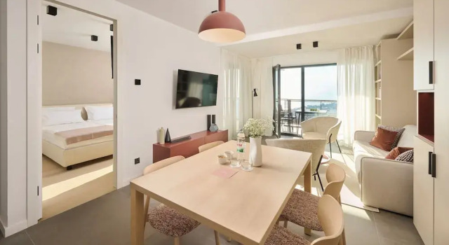 Апартаменты с балконом и с видом на море Aminess Younique Vollo Hotel Residences
