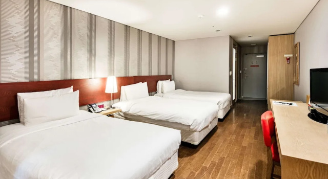 Трёхместный номер Deluxe Ramada Hotel and Suites Seoul Namdaemun