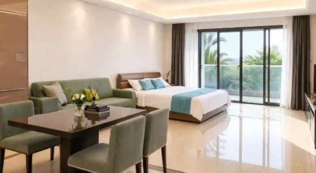 Четырёхместный люкс c 1 комнатой Cobblestone Holiday Apartment (Lingshui R&F Ocean Happy World)