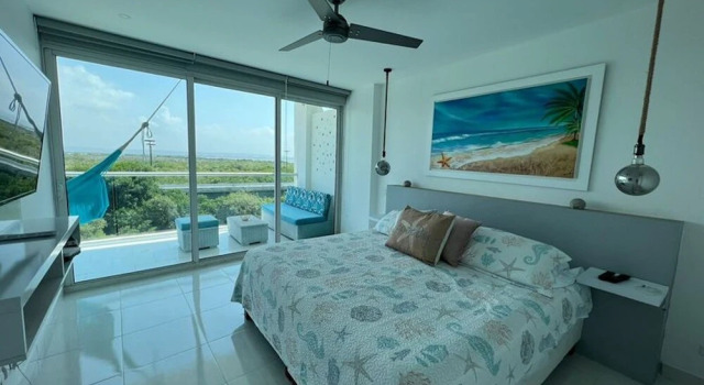 1m3-4 Beachfront Apartment With Air Conditioning And Wifi, Prenota Appartamento Hotel a Bolivar con piscina, Piscina