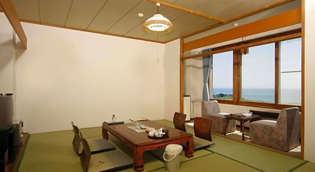 Номер Standard с частичным видом на океан Kojohama Onsen Hotel Izumi
