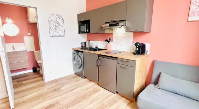 LE QUAI 3 - Studio neuf LUMINEUX CALME - CLIM - WiFi - Gare à 200m