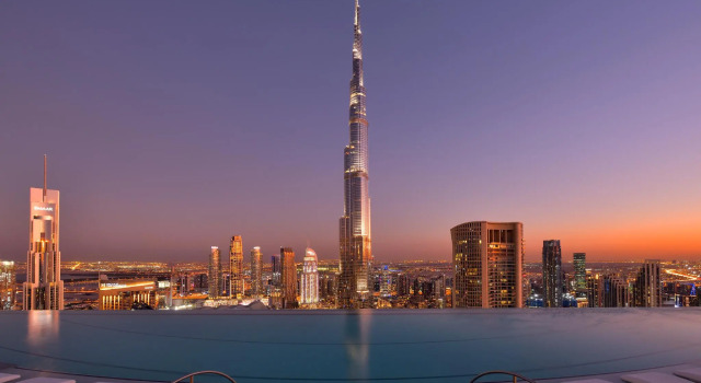 Двухместный номер Club с видом на Бурдж-Халифа Address Sky View, Downtown Dubai