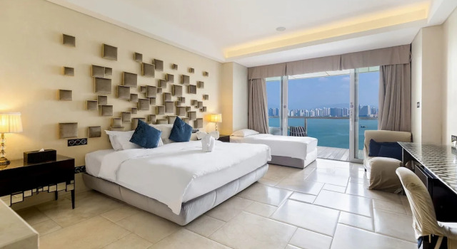 Двухместный номер Standard с балконом и с видом на море Yuejia Sea Apartment Phoenix Island
