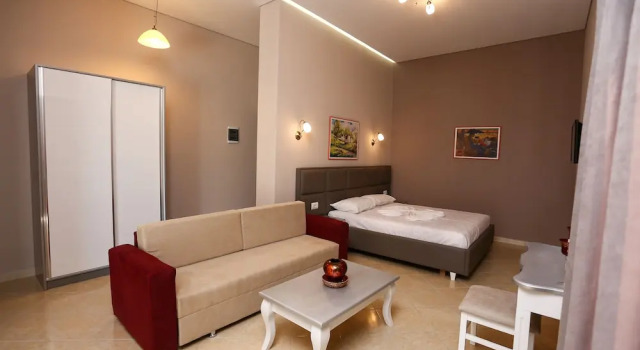 Апартаменты Standard с балконом и с видом на море Serxhio Apartments