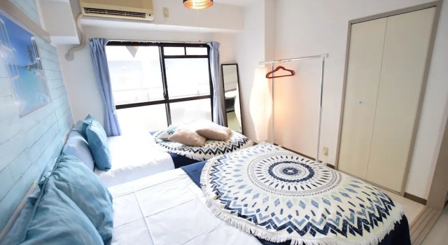 Апартаменты c 1 комнатой с балконом Shin Nippombashi apartment
