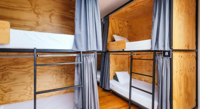 Кровать в общем номере CASA MX alameda