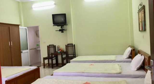 Кровать в общем номере Gia Nguyễn Homestay