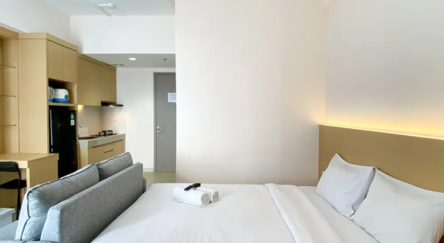 Comfort And Simply Design Studio At Vasanta Innopark Apartment