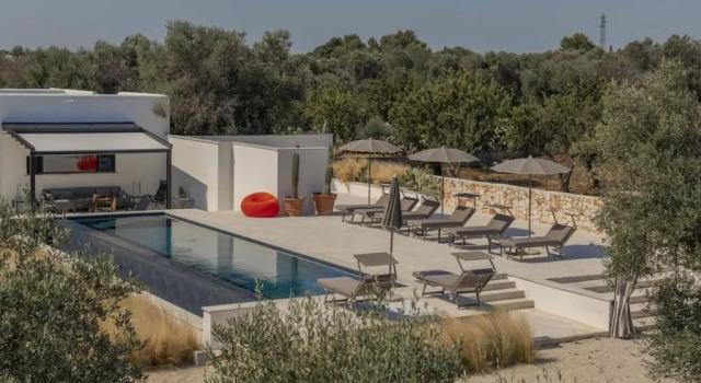 Вилла New Villa Aspri with Infinity Pool 1km from the sea