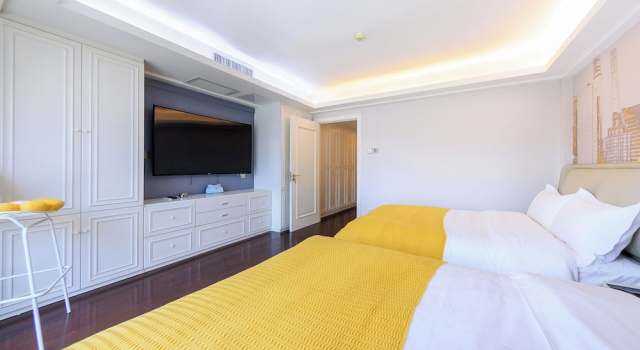 Трёхместный семейный номер Standard с видом на город Beijing Yichao Serviced Apartment