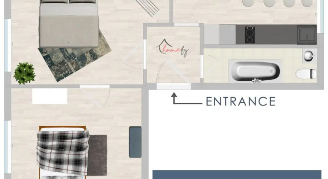 Апартаменты Homefy Apartment Blueberry - Nähe City - Netflix