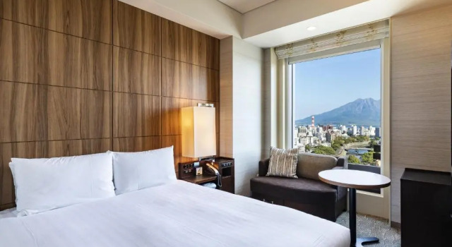 Двухместный номер with Sakurajima view Solaria Nishitetsu Hotel Kagoshima
