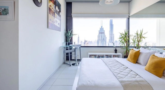 Splendid 1BR in Difc With Burj Khalifa Views, Забронировать Апартаменты/квартира Район торговых центров , рядом с Дубайский аквариум