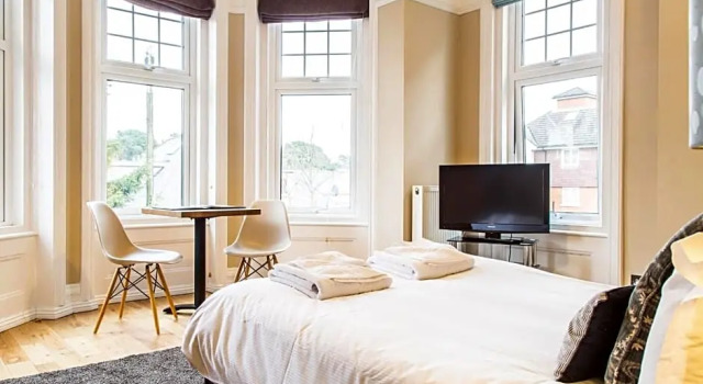 Студия с видом на сад Alum Chine Beach House