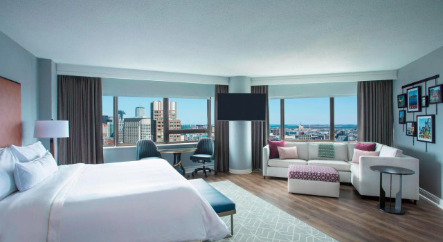 Двухместная Студия Люкс Угловая с видом на город The Westin Copley Place, Boston