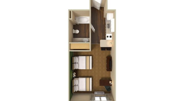 Студия Отель Extended Stay America Suites Meadowlands East Rutherford