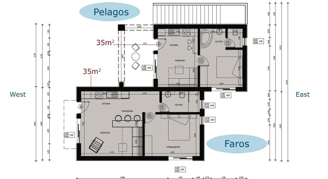 Люкс Alekos Beach Houses - Caretta