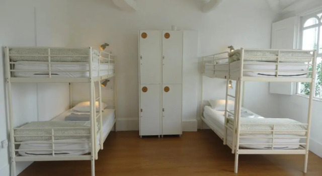 Кровать в общем номере Porto Wine Hostel