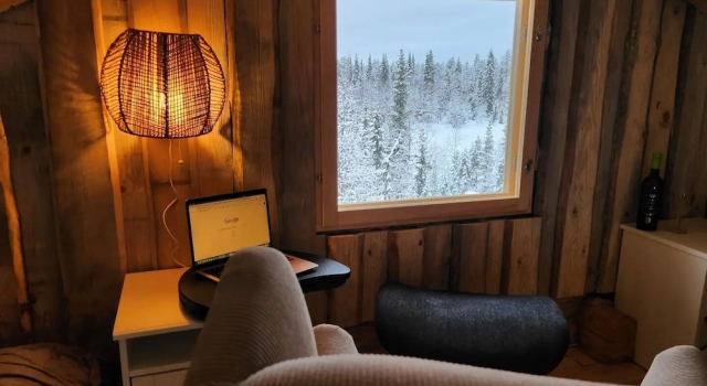 Номер Standard Lapland Riverside Nature Cabin